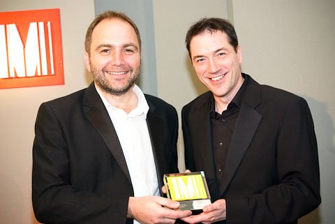 John Lyle with Richard Draycott Editor of the Drum and all round good man