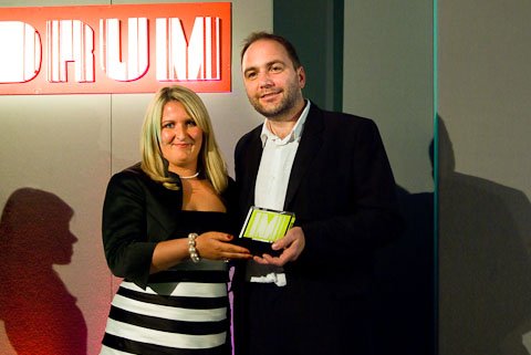 The very lovely Laura from Aura PR in Scotland presenter of the first award