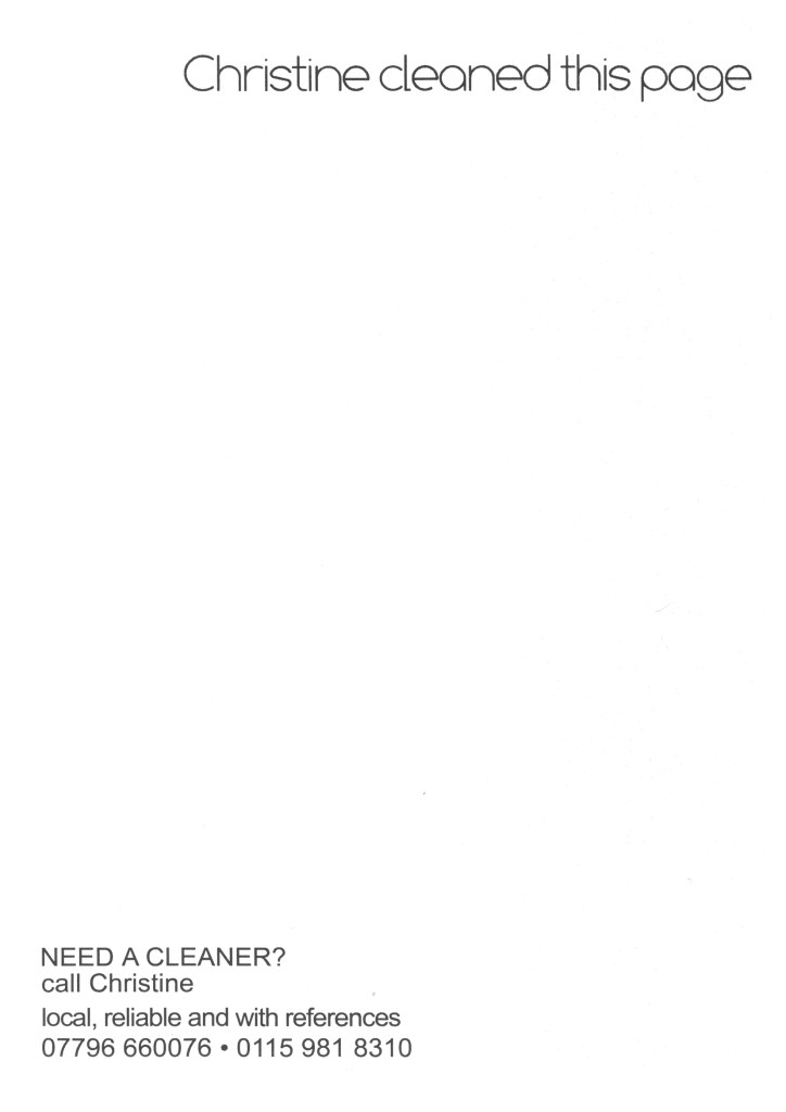 Christine the Clever Cleaner