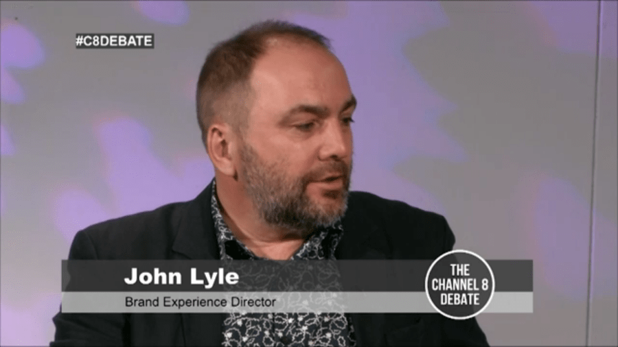 Johnny Lyle Branding on Nottingham's Notts TV Channel 8 debate March 2015