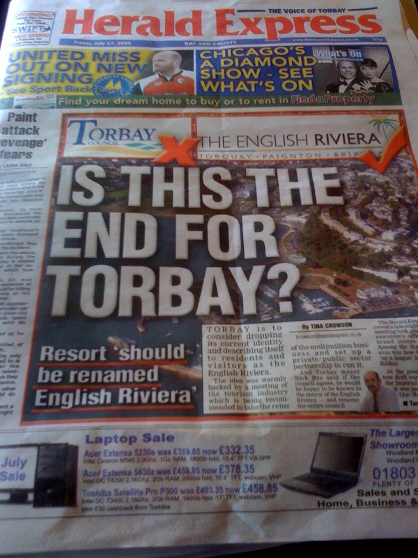 Is this the end for Torbay and is Nottingham the new English Riviera