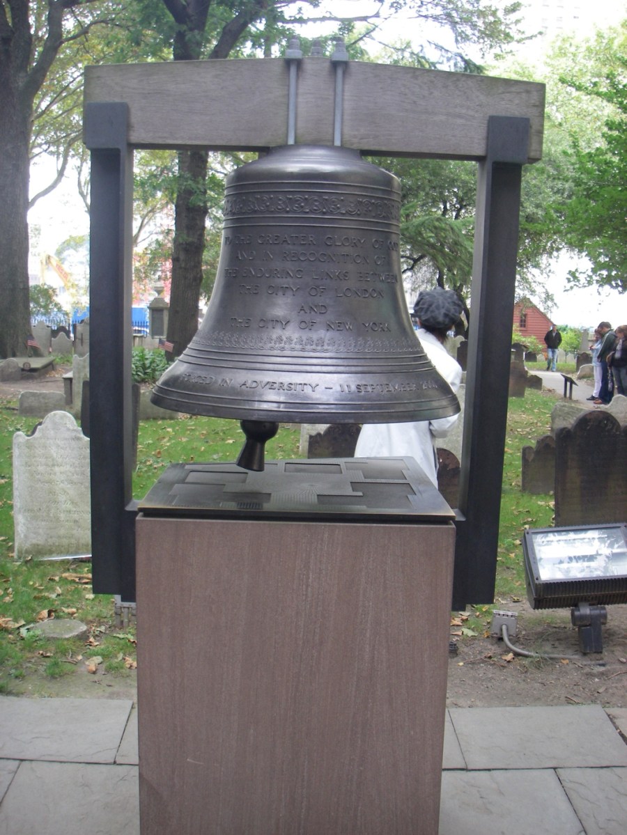 The Bell of Hope - A gift from the Uk, in memory of 9/11