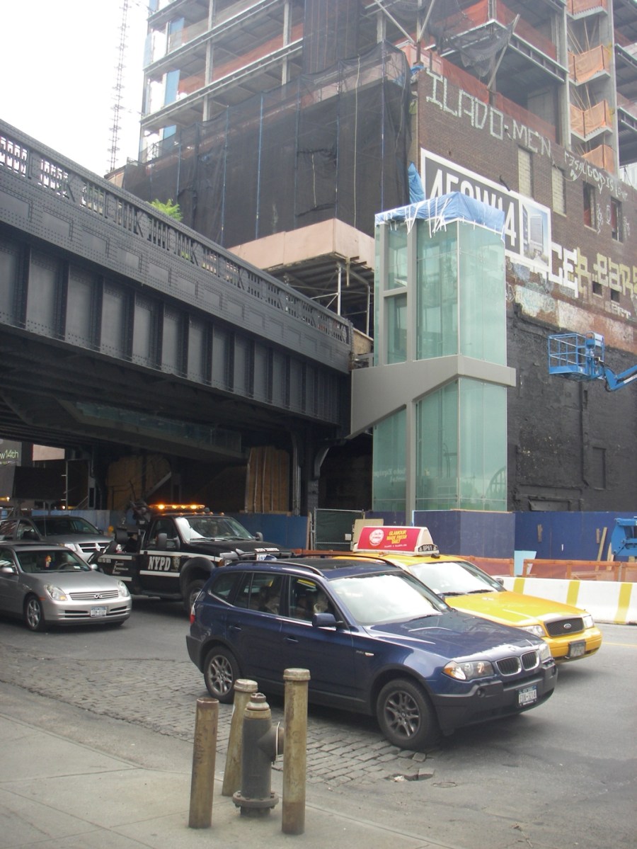 As you can see from the entrance to the High Line, it's still work in progress