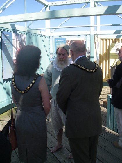 John Coppen, Ships Mate aboard the Mayflower II - He doesn't do shaking hands yet