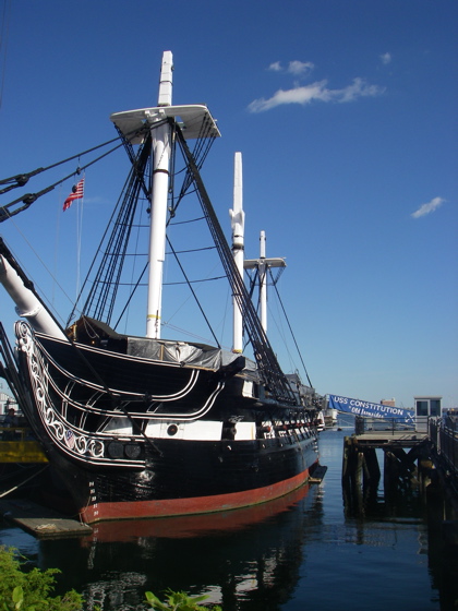 Old ironsides - The USS Constitution - Officially the oldest warship afloat and still an operational US Navy ship