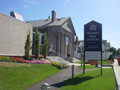 Pilgrim Hall Museum, proudly claiming to be the oldest 'continually running' museum in the USA