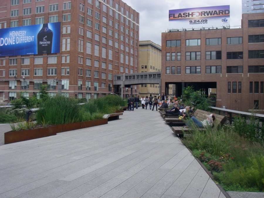 The High Line - A City Park in the heart of the city and built on an old railway line