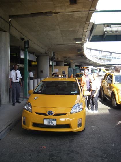They even have hybrid taxi's in New York now, but you have to pay extra for the privilege of using them