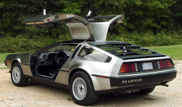 Delorean_DMC12 - All gull wing doors and stainless steel - But with a Renault engine hmmmm