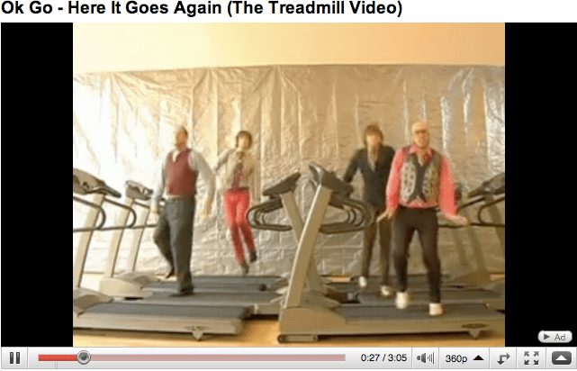 Ok Go 'Treadmills' Video on YouTube