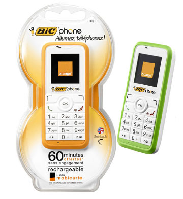 The Bic Phone - an orange disposable wonder for the philanderer or terrorist