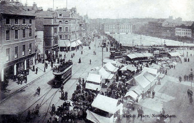 Nottingham's old market square