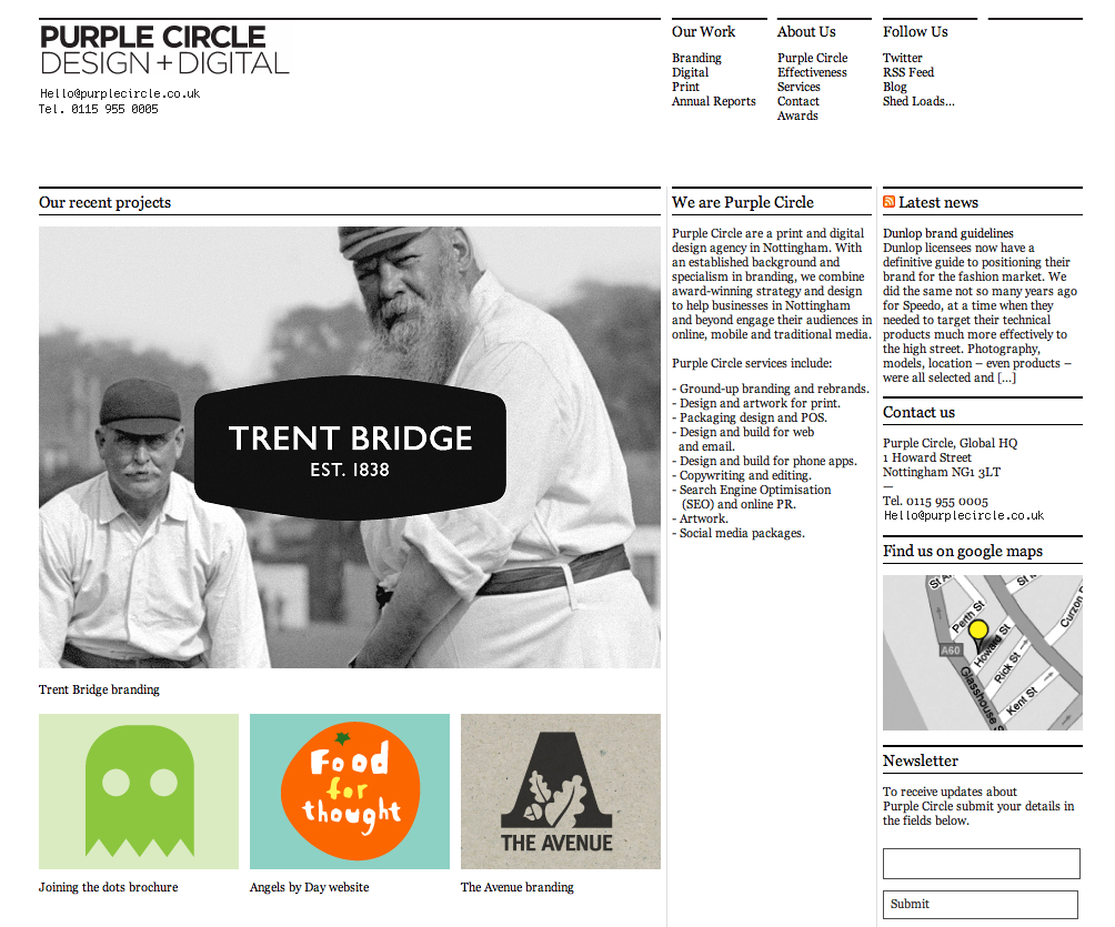 Purple Circle - New Website for 2011