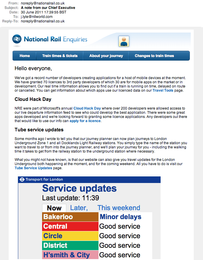 National Rail really don't listen at all - What a pathetic bunch