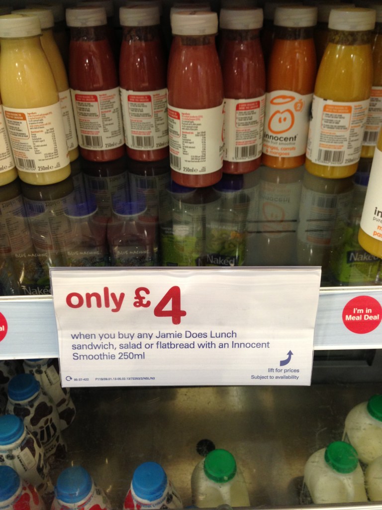  Jamie Oliver in Boots - A sort of meal deal with Innocent