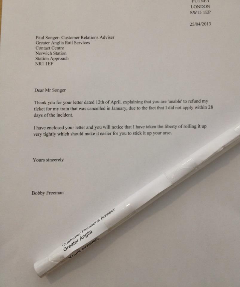 Brilliant Complaint letter