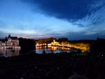 A huge village is lit up from nowhere in Cinescenie at Puy du Fou