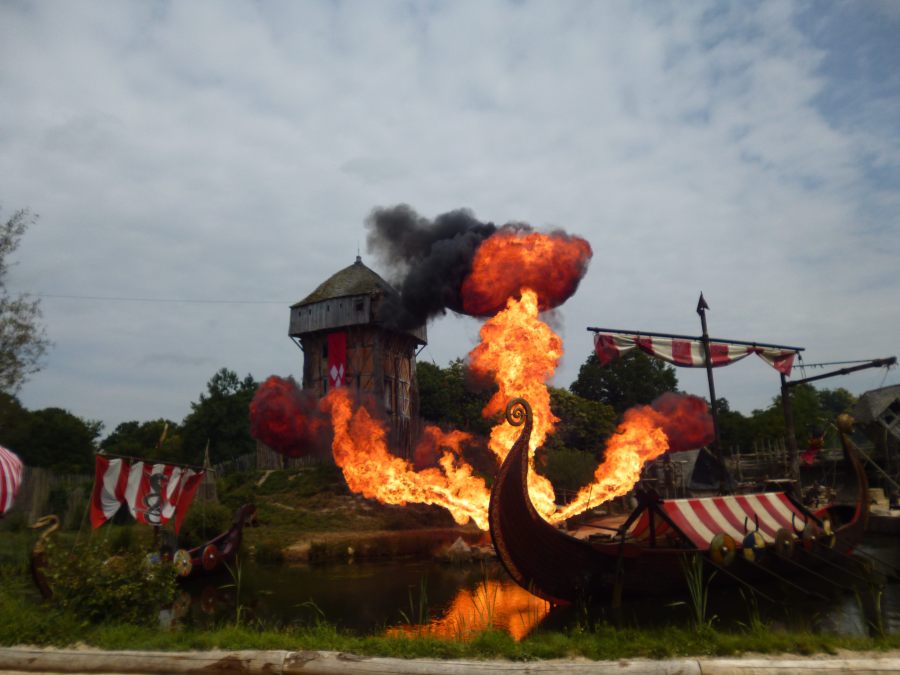 And even bigger explosions at the Puy du Fou Viking show