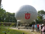The baloon close up which houses the vultures and many more at Puy du Fou