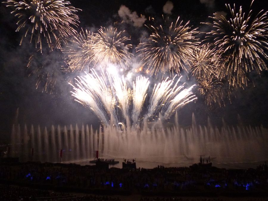The fireworks at Cinescenie at Puy du Fou