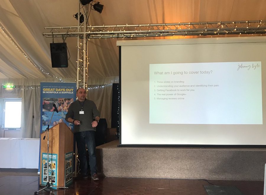 Speaking at the NSTA Annual Conference talking about theme park marketing